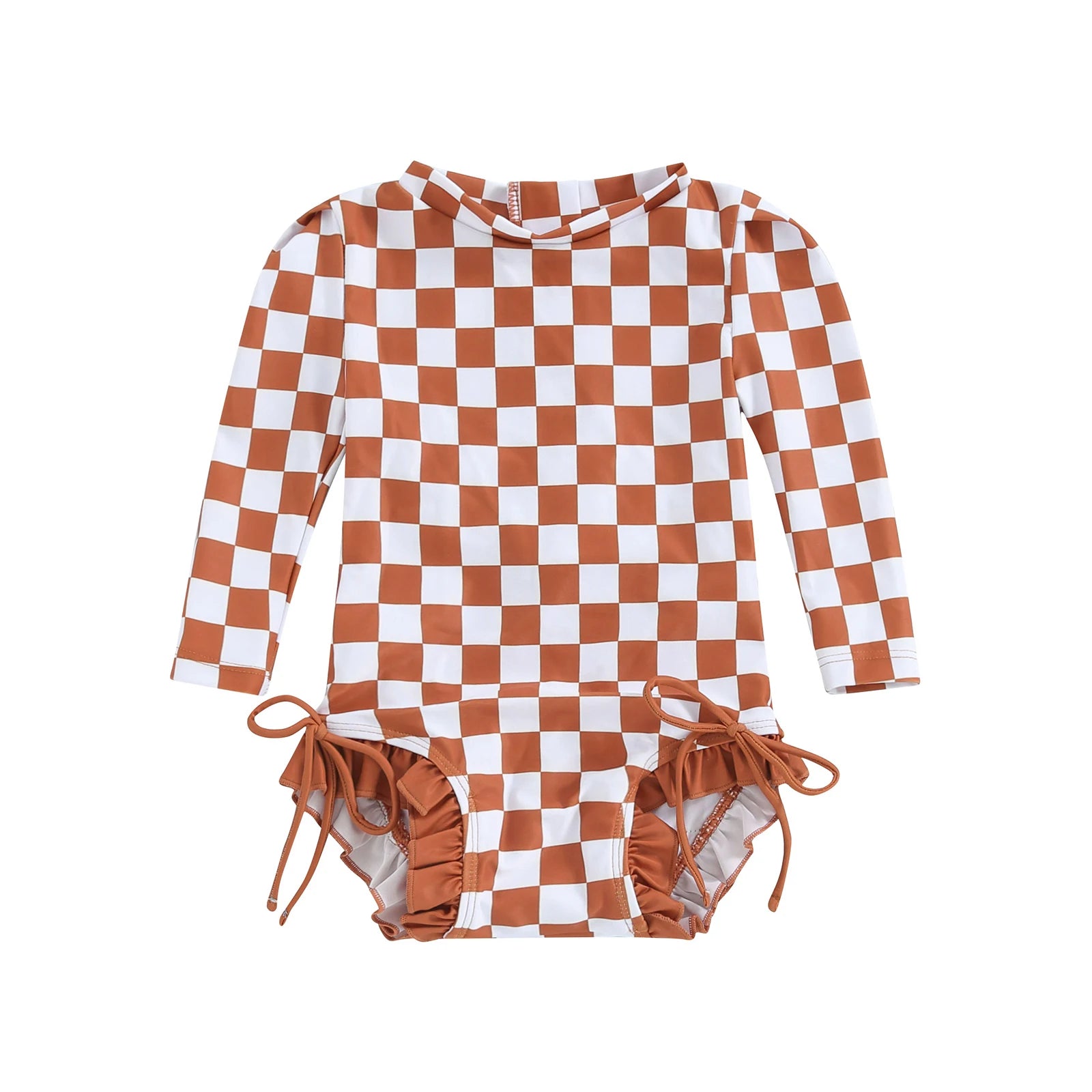 Lioraitiin Newborn Girls Bikini Beach Swimwear Long Sleeve