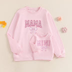 Family Matching Sweatshirt Parent-child Long Sleeve Crewneck Letter