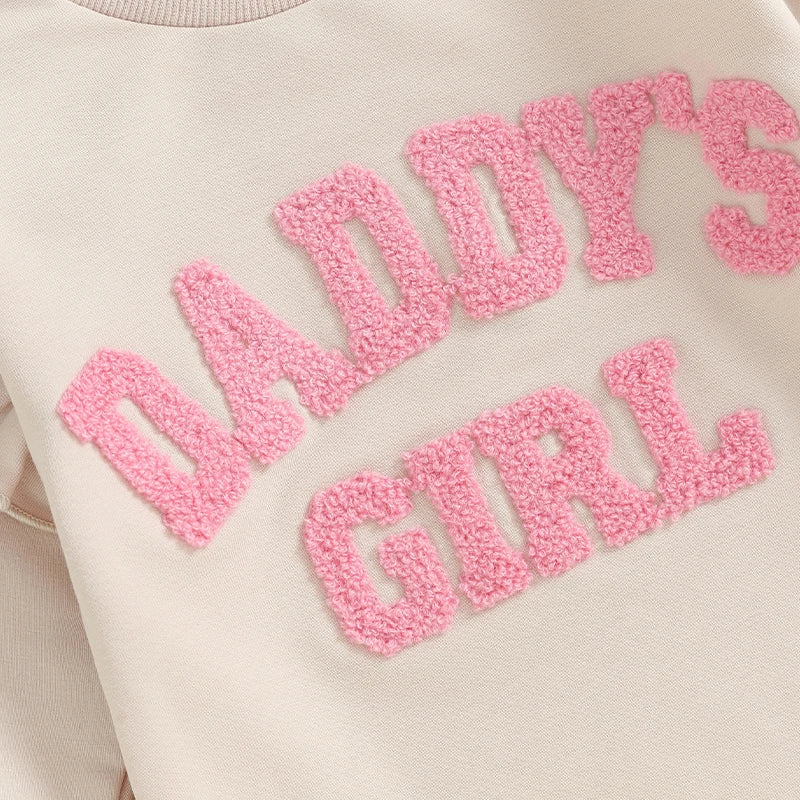 Lioraitiin 0-18M Daddys Girls Newborn Baby Ruffle Long Sleeve