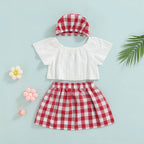 Lioraitiin 3Pcs Set 0-24M Newborn Baby Girl Cute Off Shoulder Lace