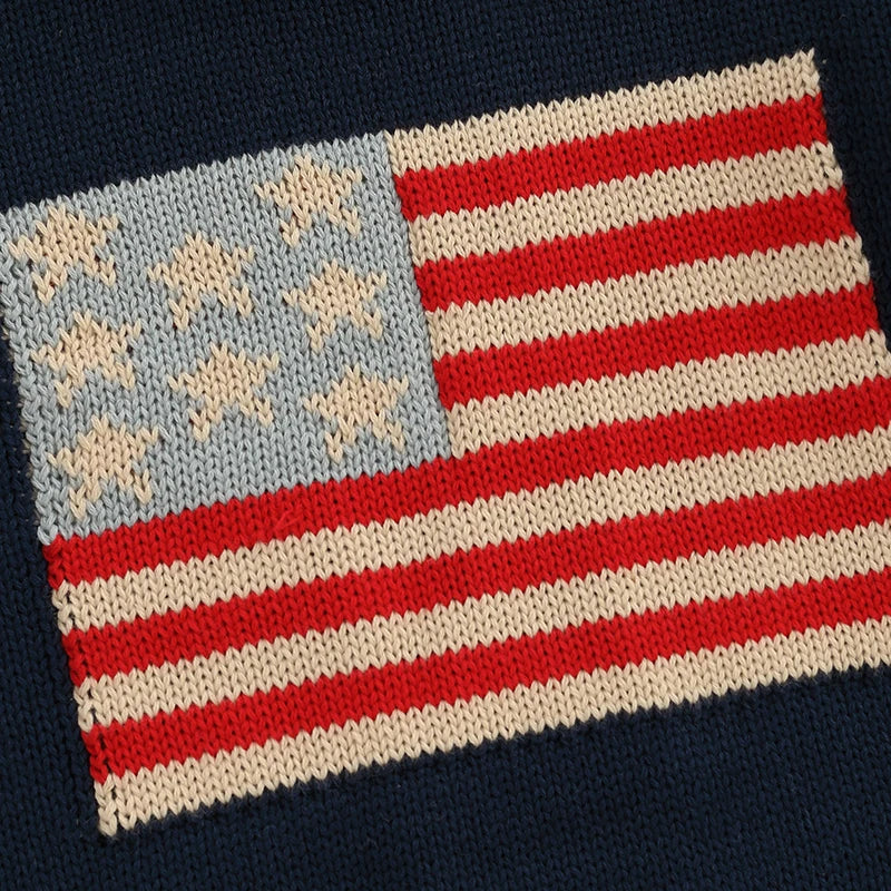 Lioraitiin Kids Baby Girls Boys 4th of July Sweater US Flag Pattern