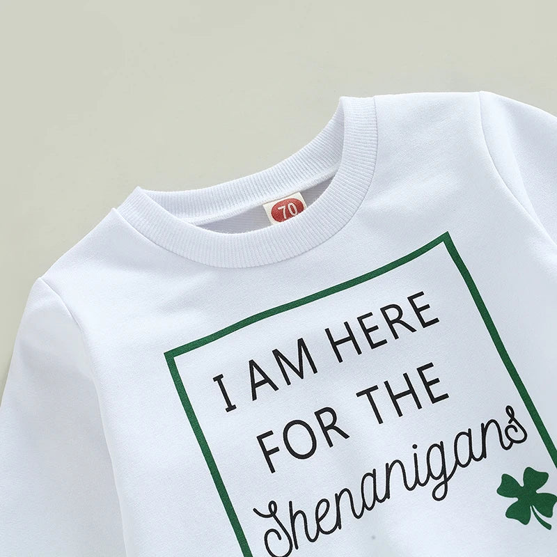 Lioraitiin 0-3Years Toddler Boys Outfit Sets St. Patrick's Day Long