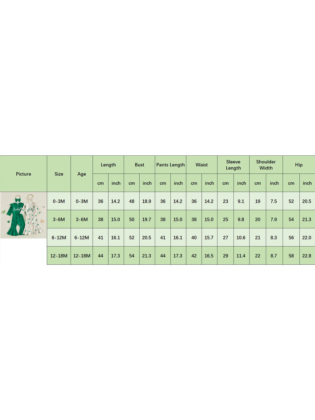 Lioraitiin Baby Girls Irish Day Outfits Long Sleeve O Neck Letter