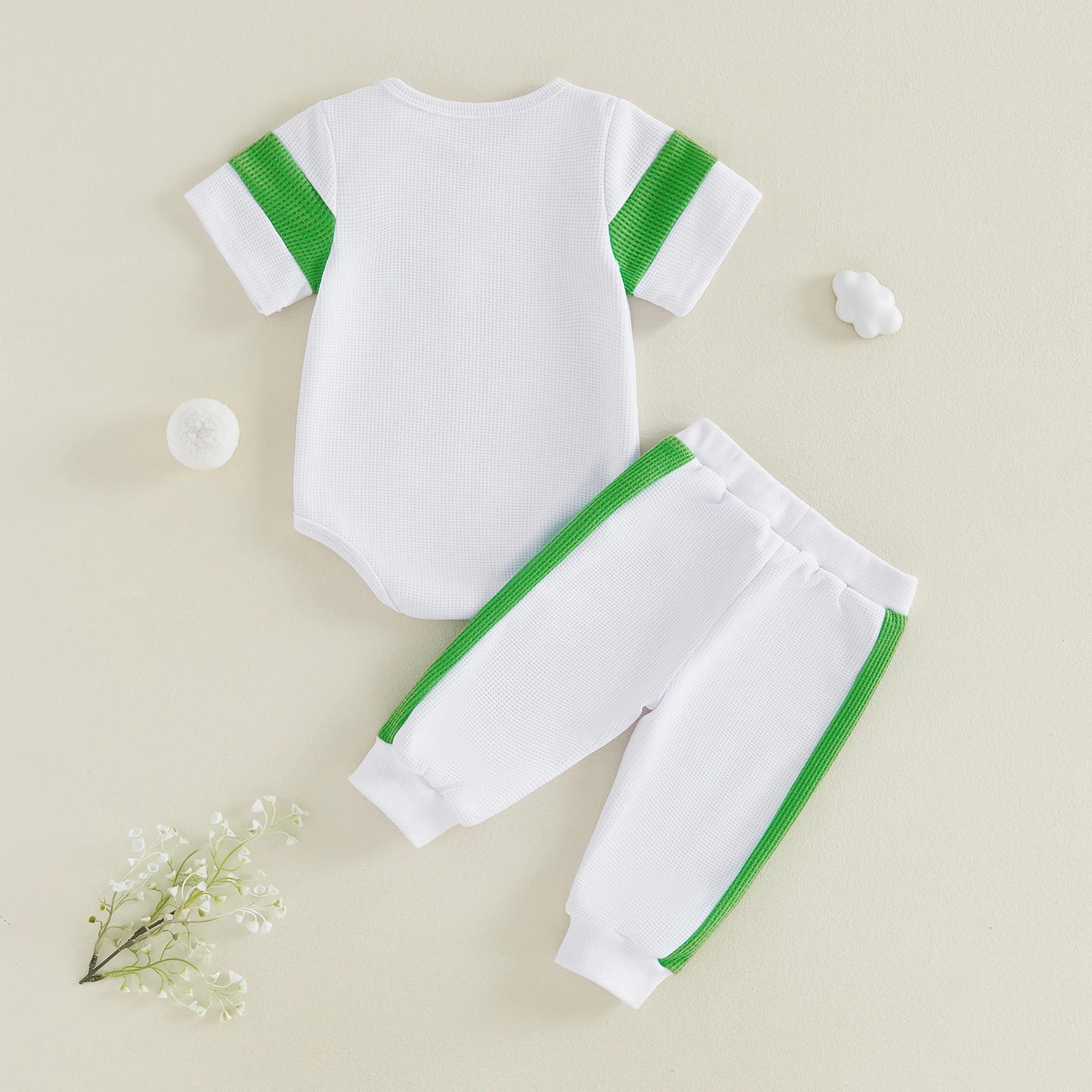 Lioraitiin Baby Boy Outfit Golf/Cartoon Bear Pattern Crew Neck Short
