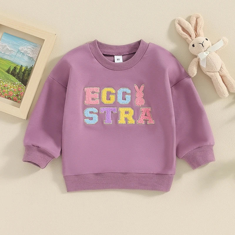 Lioraitiin 0-5Y Toddler Kids Girls Boys Sweatshirts T Shirts Easter