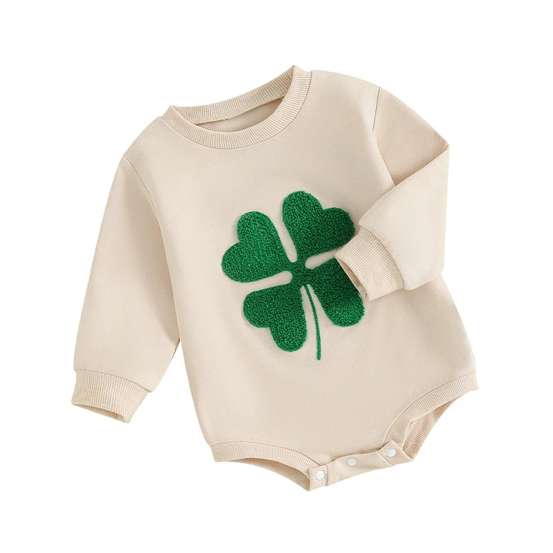 Lioraitiin Newborn Baby Boy Girl St Patricks Day Outfit Green Four