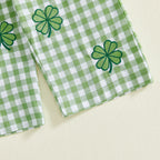 Lioraitiin Toddler Baby Boy Irish Outfit Long Sleeve Crew Neck