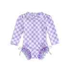 Lioraitiin Newborn Girls Bikini Beach Swimwear Long Sleeve
