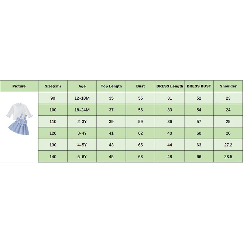 Lioraitiin 1-6Y Kids Girls 2 Piece Outfit, Long Sleeve T-shirt with