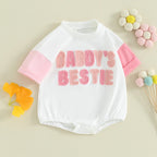 Lioraitiin Newborn Baby Girl Romper Daddy s Girl Embroidery Romper