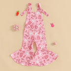 Lioraitiin 6M-4Y Baby Girl Easter Rompers Sleeveless Floral Print