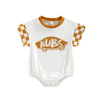 Lioraitiin 0-18M Infant Baby Girl Boy Romper Plaid Short Sleeve Round