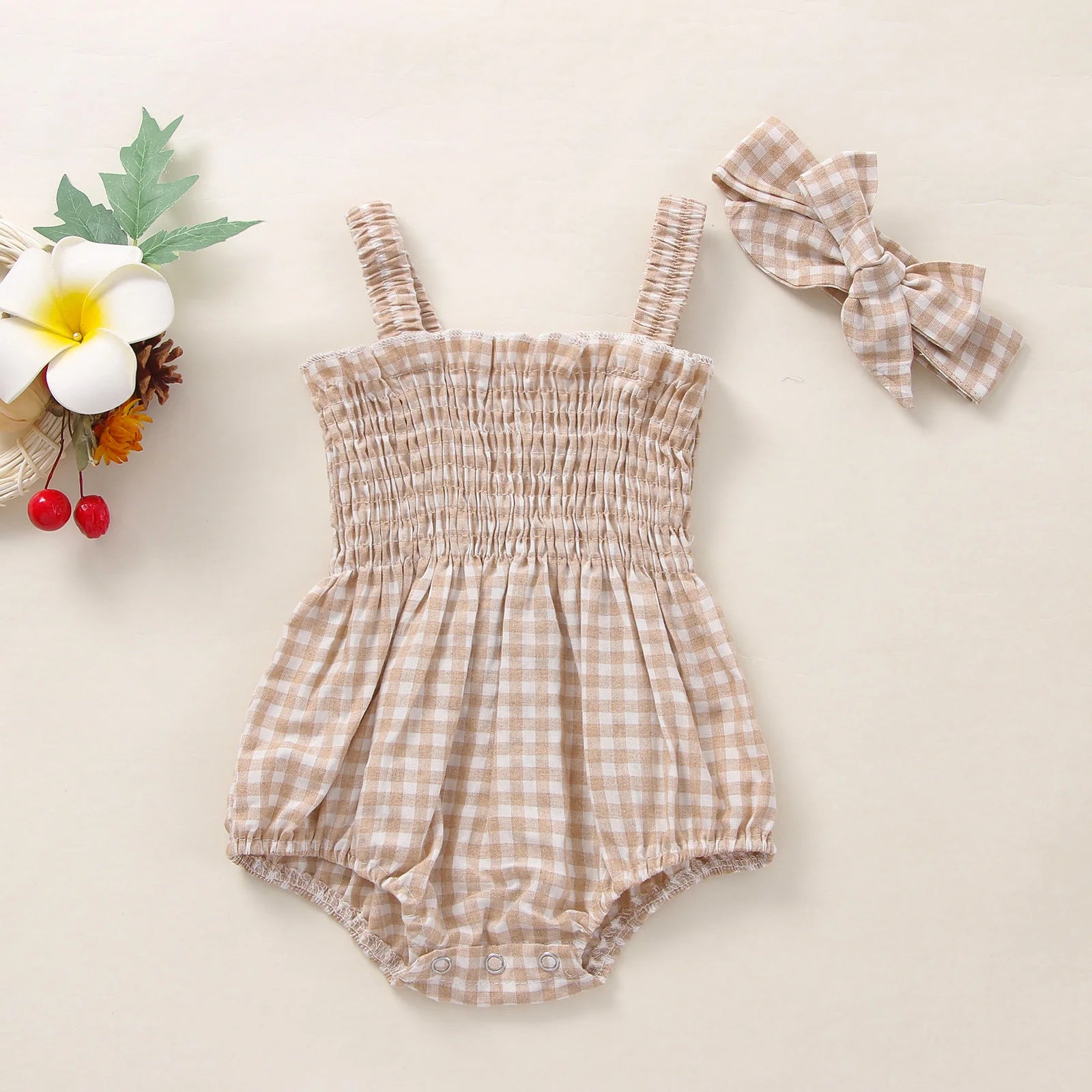 Lioraitiin 0-18M Newborn Infant Baby Girl Fashion Bodysuit Sleeveless