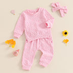 Lioraitiin Toddler Girl Outfit Daisy Embroidery Long Sleeve