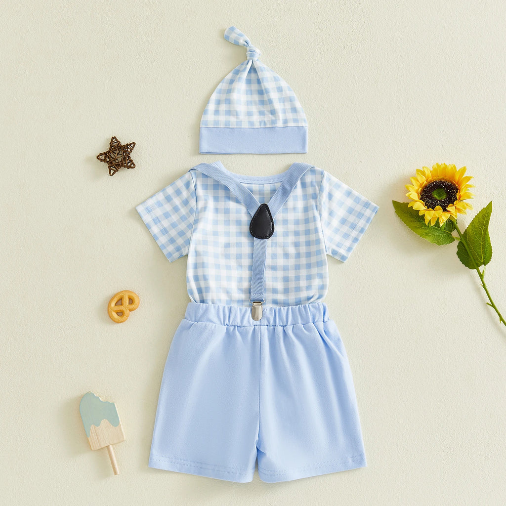 Lioraitiin Baby Boys Shorts Outfits Short Sleeve O Neck Letter