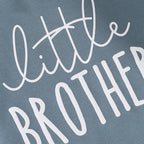 Lioraitiin Baby Boys Sweatshirts Rompers Letter Print Round Neck Long
