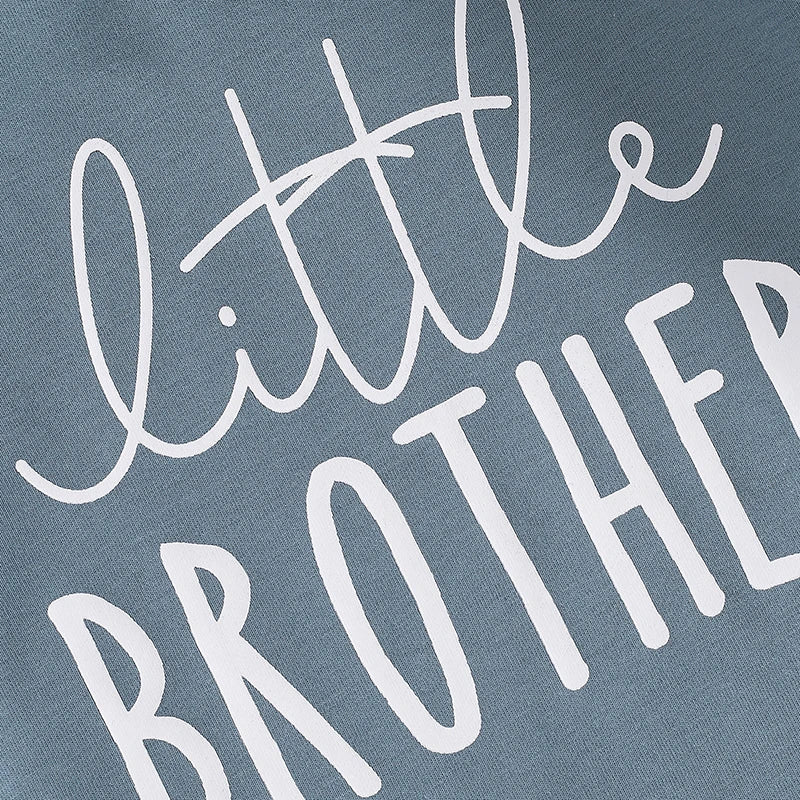 Lioraitiin Baby Boys Sweatshirts Rompers Letter Print Round Neck Long