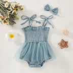Lioraitiin 0-18M 2Pcs Newborn Infant Baby Girls Boys Sleeveless Strap