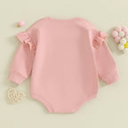Lioraitiin 0-18M Daddys Girls Newborn Baby Ruffle Long Sleeve
