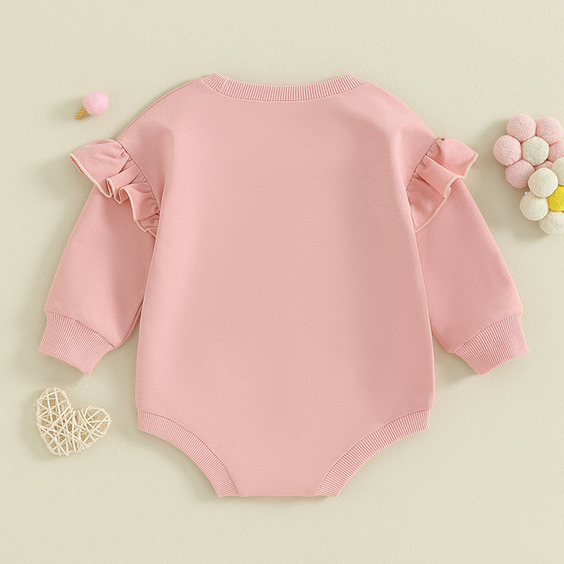 Lioraitiin 0-18M Daddys Girls Newborn Baby Ruffle Long Sleeve