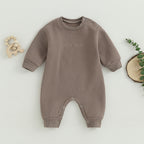Lioraitiin 0-18M Infant Baby Boys Girl Jumpsuit Cute Letter
