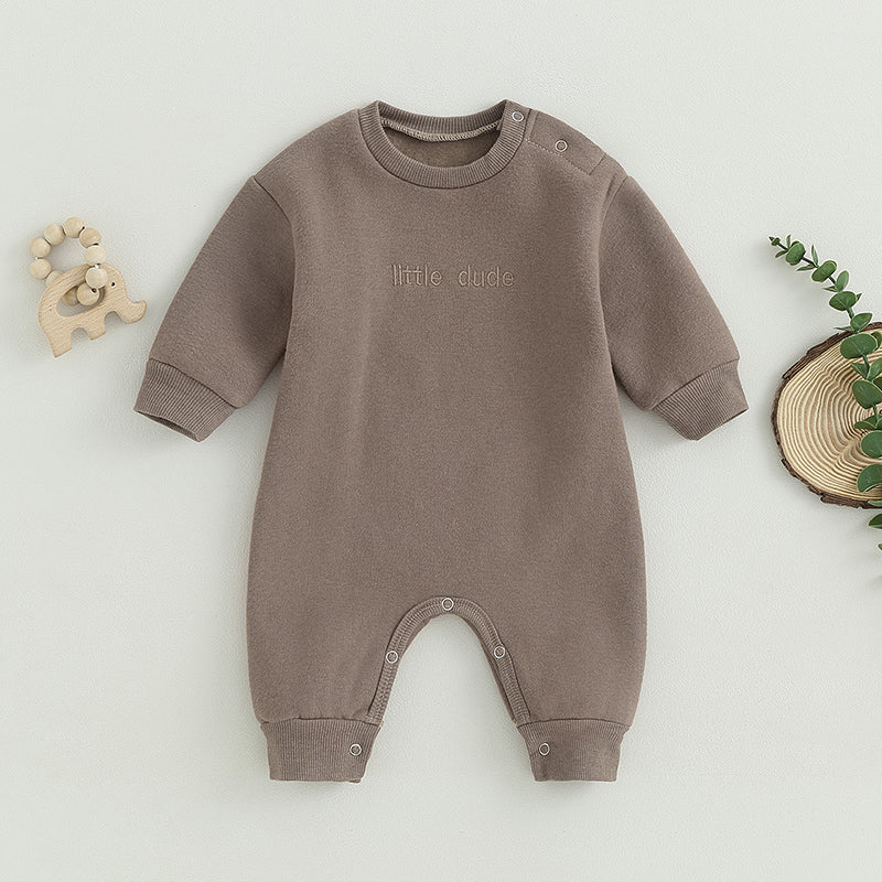 Lioraitiin 0-18M Infant Baby Boys Girl Jumpsuit Cute Letter