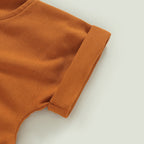Lioraitiin 0-3Years Toddler Boys Girl 2Pcs Sets Short Sleeve Letter