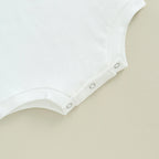 Lioraitiin 0-18M Infant Baby Girls Bodysuit Crewneck Beige Long