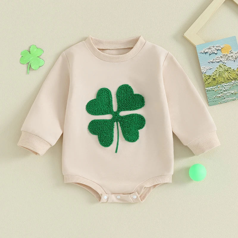 Lioraitiin Newborn Baby Boy Girl St Patricks Day Outfit Green Four