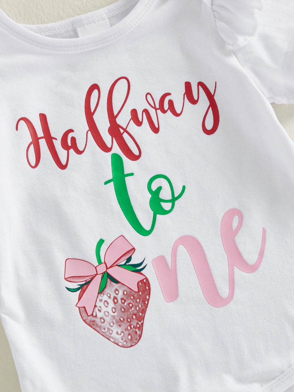 Lioraitiin Baby Girls Shorts Set Short Sleeve Letters Print Romper