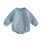 Lioraitiin 0-18M Infant Baby Boys Sweatshirt Bodysuit Long Sleeve