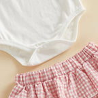 Lioraitiin Baby Girl 1st Birthday Outfit Cute Short Sleeve Letters