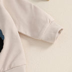 Lioraitiin Toddler Boy Outfits Tractor Embroidery Long Sleeve