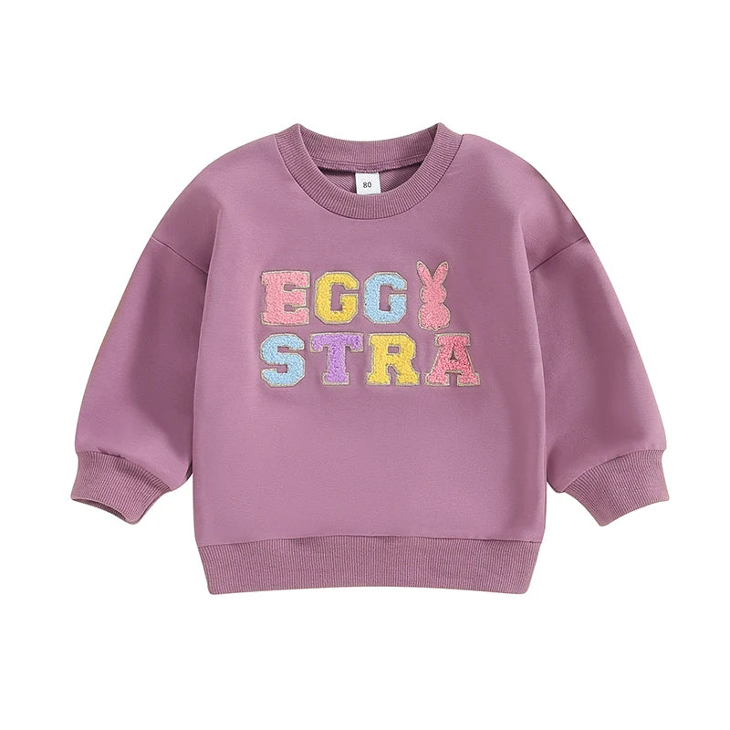 Lioraitiin 0-5Y Toddler Kids Girls Boys Sweatshirts T Shirts Easter