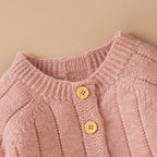 Lioraitiin Infant Jumpsuit and Cap, Solid Color Long Sleeve