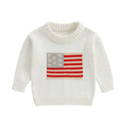 Lioraitiin Kids Baby Girls Boys 4th of July Sweater US Flag Pattern