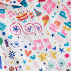 Toddler Girls Birthday Pajamas Set Long Sleeve Cartoon Print Fur