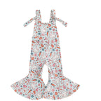 Lioraitiin 6M-4Y Baby Girl Easter Rompers Sleeveless Floral Print