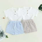 Lioraitiin 6M-4Y Toddler Baby Girls 2Pcs Outfits Short Sleeve T-Shirt