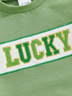 Lioraitiin Toddler Baby Boy Irish Outfit Long Sleeve Crew Neck