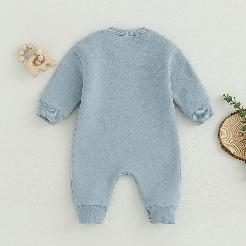Lioraitiin 0-18M Infant Baby Boys Girl Jumpsuit Cute Letter