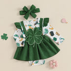 Lioraitiin Newborn Baby Girl St. Patrick's Day Outfit Long Sleeve