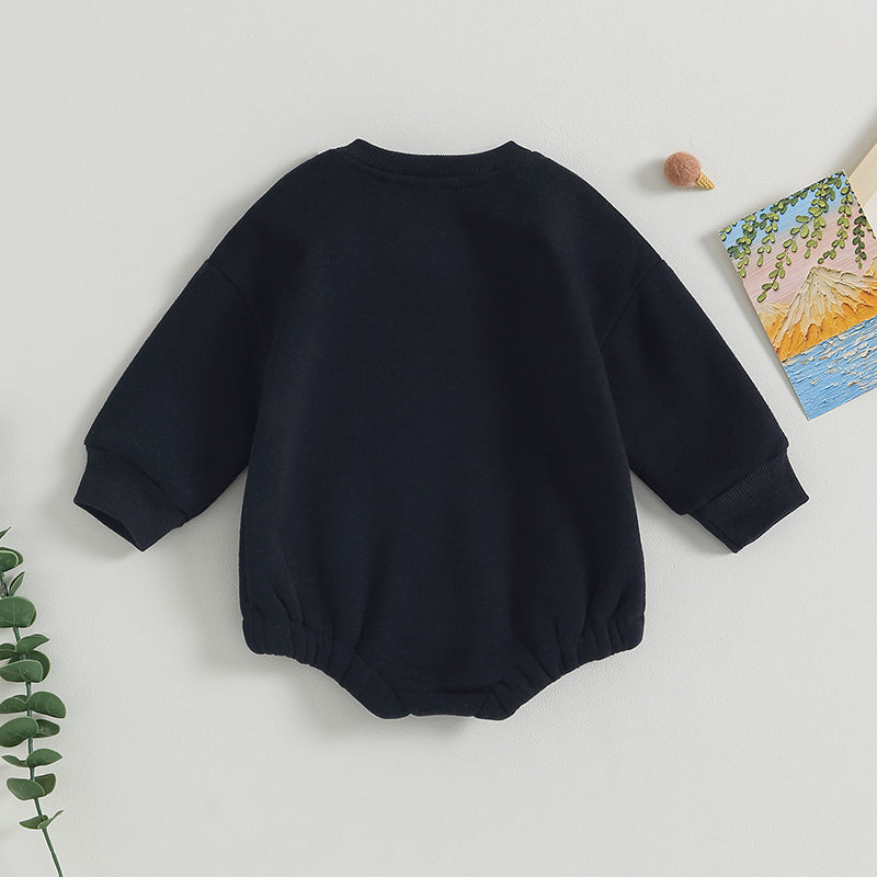 Lioraitiin 0-18M Infant Baby Boys Sweatshirt Bodysuit Long Sleeve