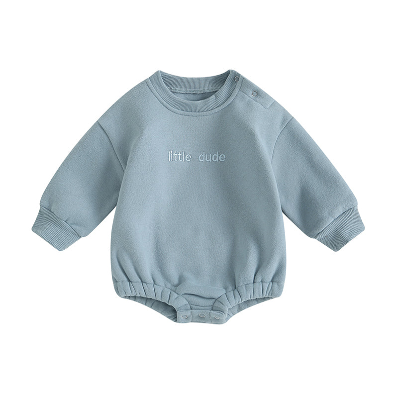 Lioraitiin 0-18M Infant Baby Boys Sweatshirt Bodysuit Long Sleeve