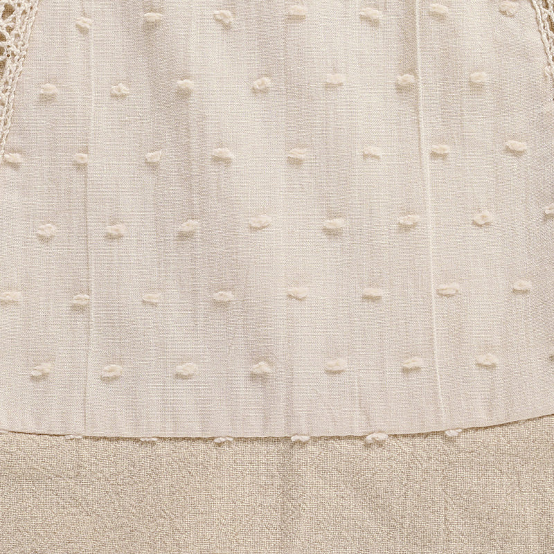 Lioraitiin 0-4Years Toddler Baby Girl Set Sleeveless Lace Pacthwork