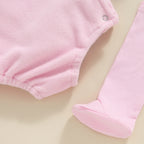 Lioraitiin 0-24M Newborn Baby Girl Flamingo Costume Fuzzy Long Sleeve