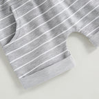 Lioraitiin 0-4Years Kids Baby Boy 2Pcs Outfits Striped Sleeveless