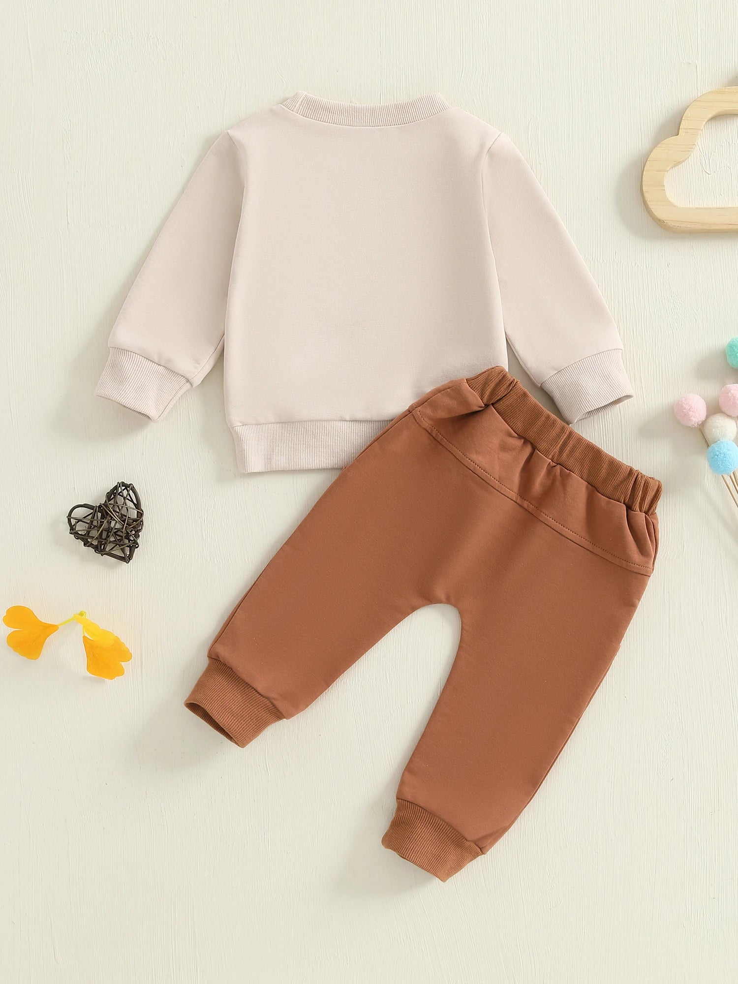 Lioraitiin Toddler Baby Boy Outfit Letter Print Long Sleeve