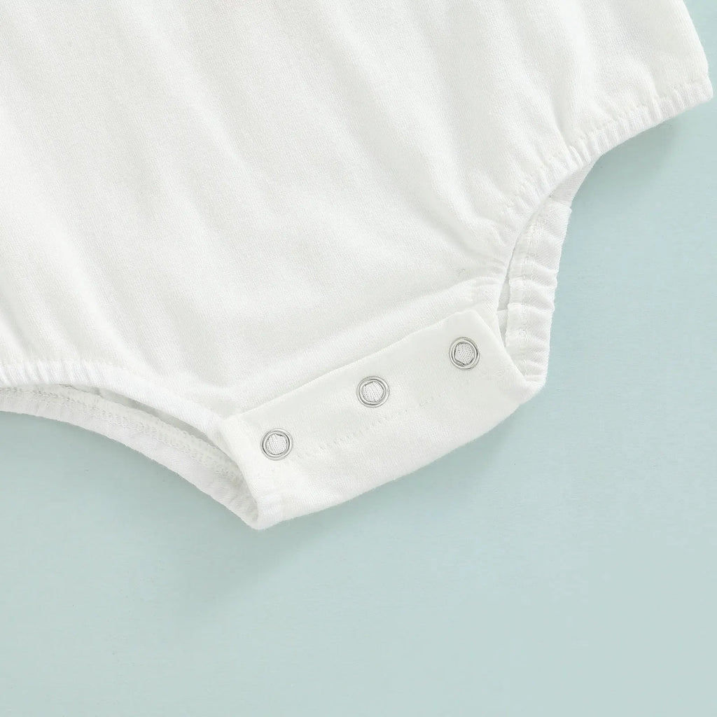 Lioraitiin 0-18M Infant Baby Boys Independence Day Bodysuit Short