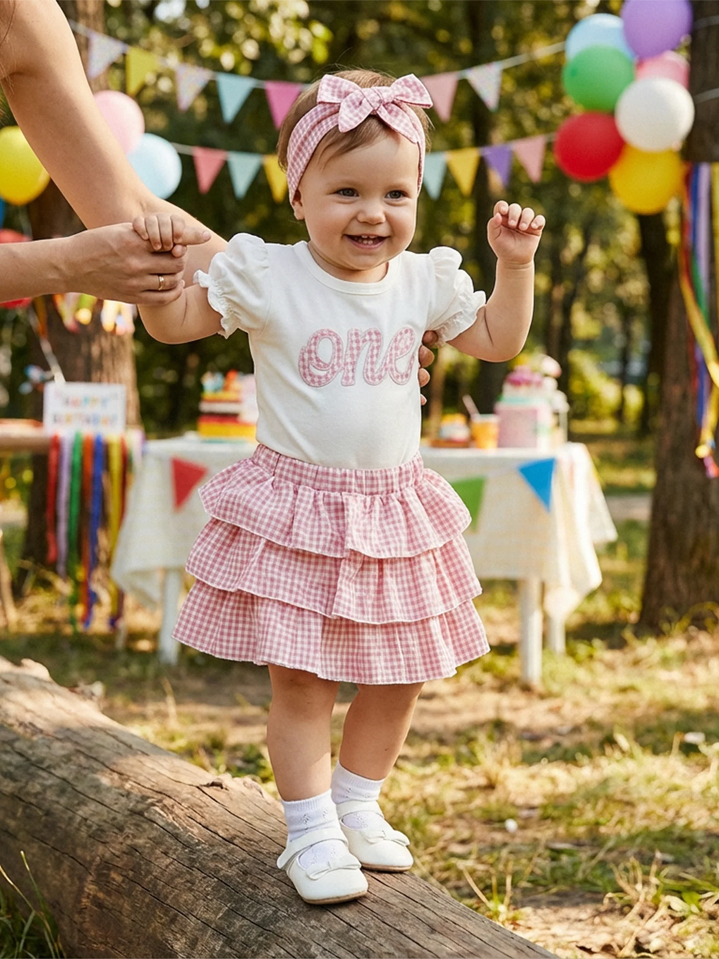 Lioraitiin Baby Girl 1st Birthday Outfit Cute Short Sleeve Letters